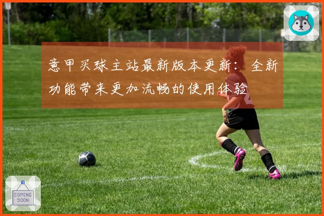意甲买球主站最新版本更新：全新功能带来更加流畅的使用体验